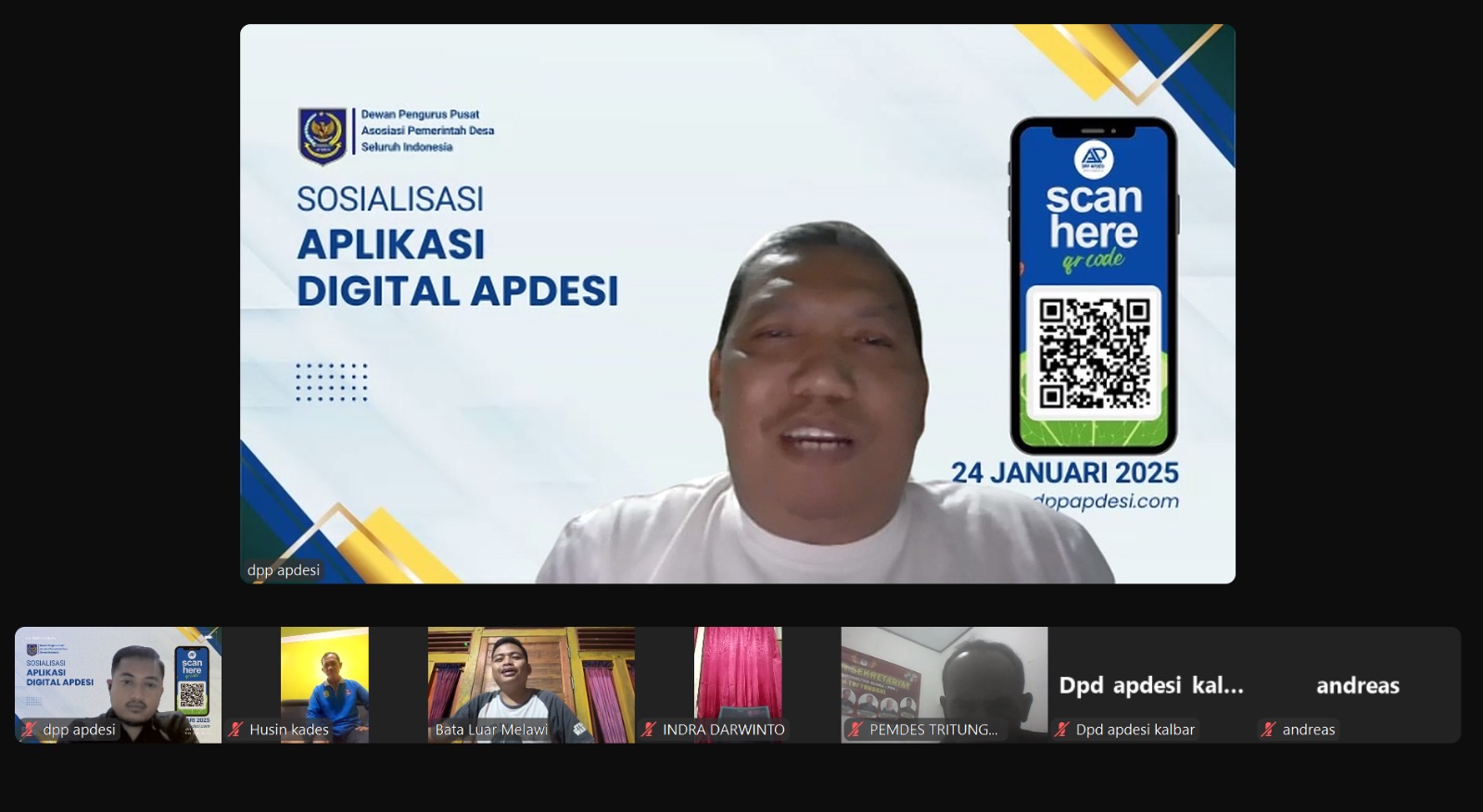 DPD dan DPC APDESI se Kalimantan Barat Dukung Sosialisasi Aplikasi APDESI untuk Transformasi Digital